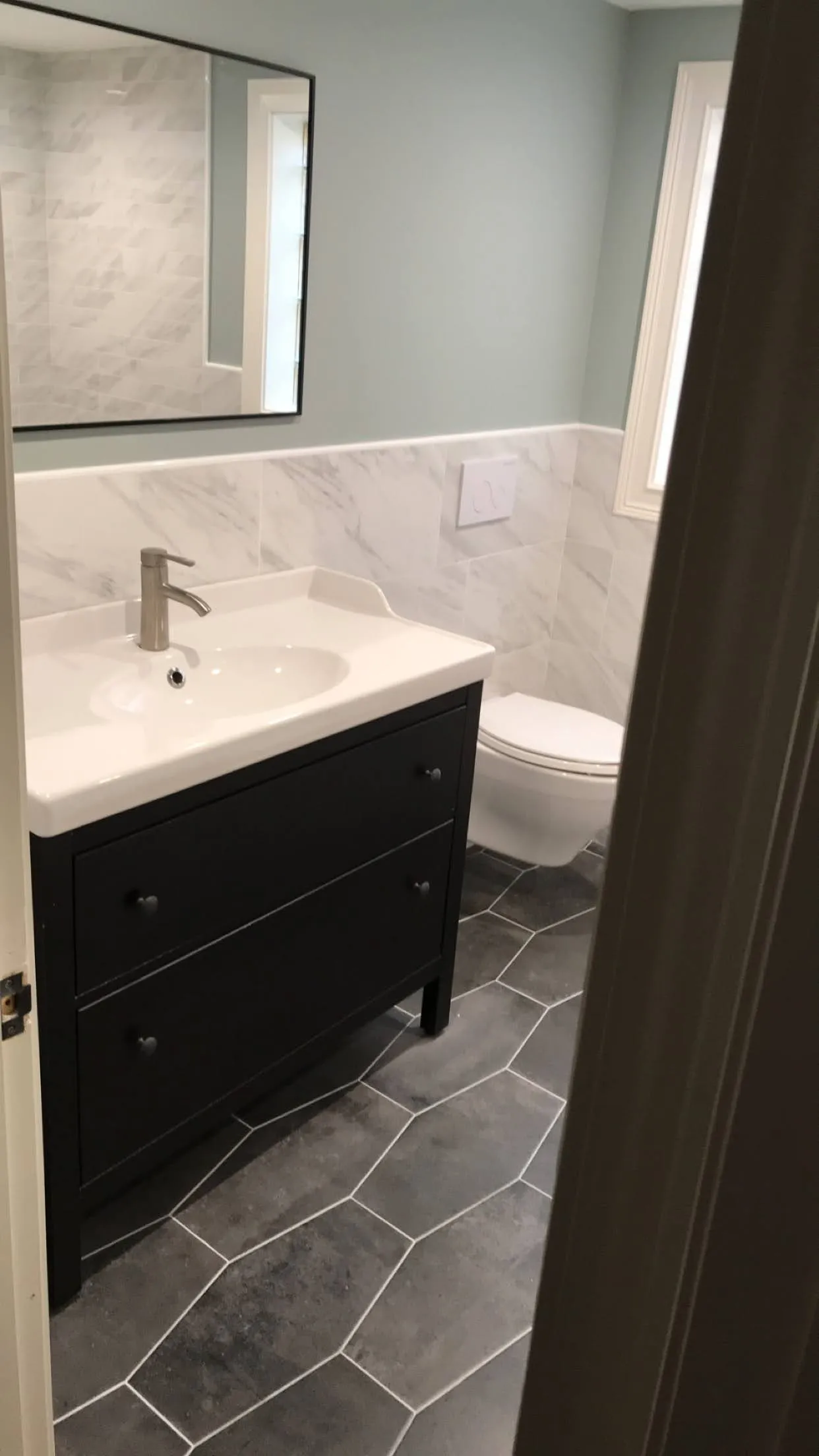 contemporary bathroom remodel by general contractors chicago